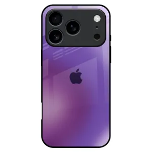Matte Feel Texture Ultraviolet Gradient Glass Case for iPhone 17 Pro Max