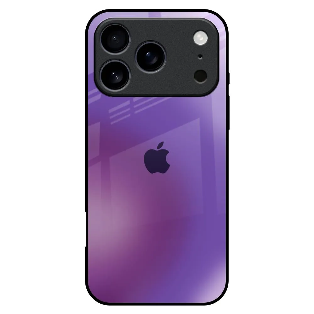 Matte Feel Texture Ultraviolet Gradient Glass Case for iPhone 17 Pro Max