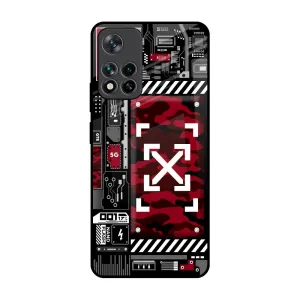 Technology Art Glass Case for Mi 11i Hard Plastic