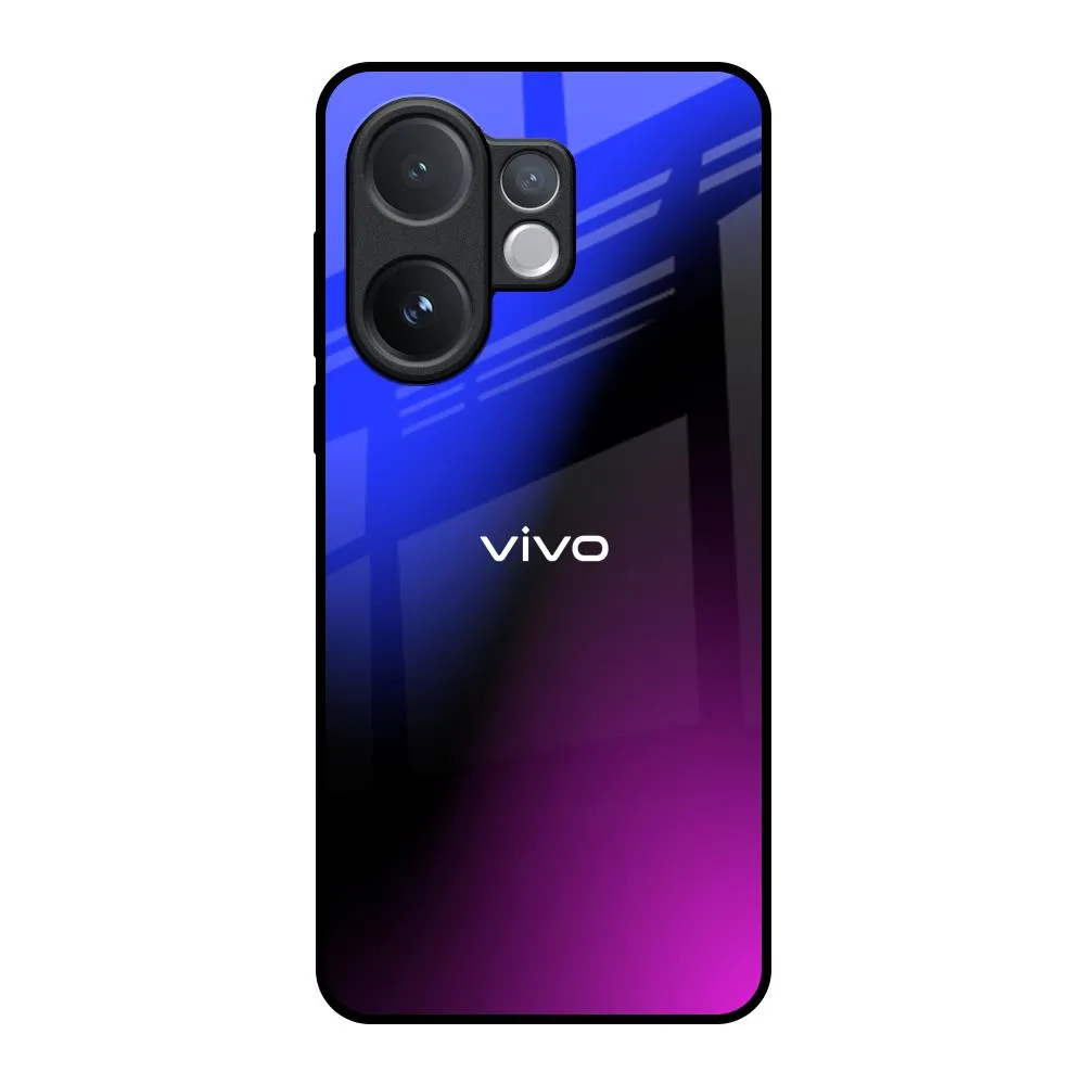 Rugged Texture Viola Gradient Glass Case for Vivo V60 5G