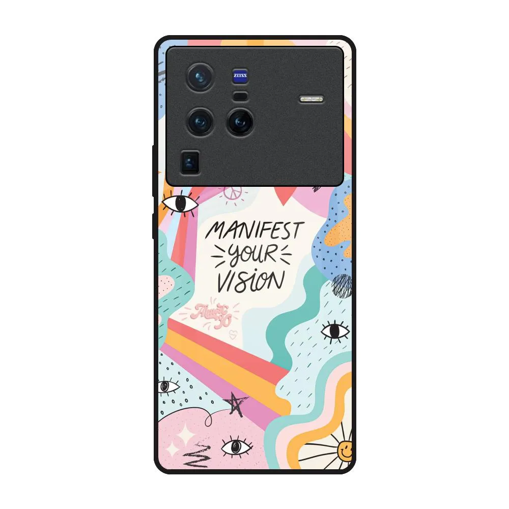 Rugged Build Elegant Look Vision Manifest Glass Case for Vivo X80 Pro 5G