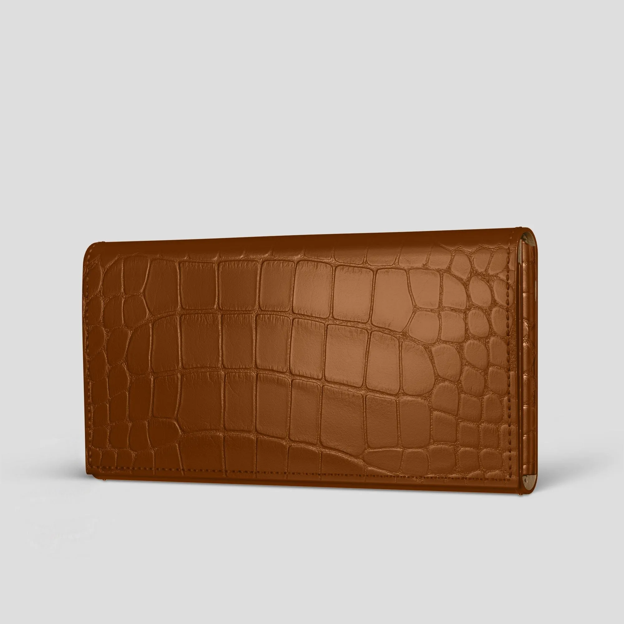 Shock Resistant Strong Surface Wallet Case For iPhone 15 Pro In Alligator