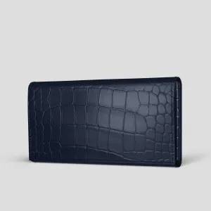 Protective Design Layer Slim Edge Wallet Case For iPhone 15 Pro Max In Alligator