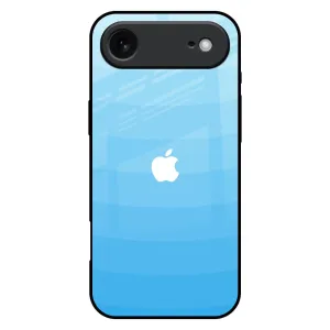 Rugged Pattern Design Wavy Blue Pattern Glass Case for iPhone 17 Air