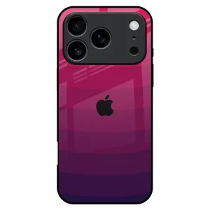 Protective Edge Layer Durable Design Wavy Pink Pattern Glass Case for iPhone 17 Pro Max