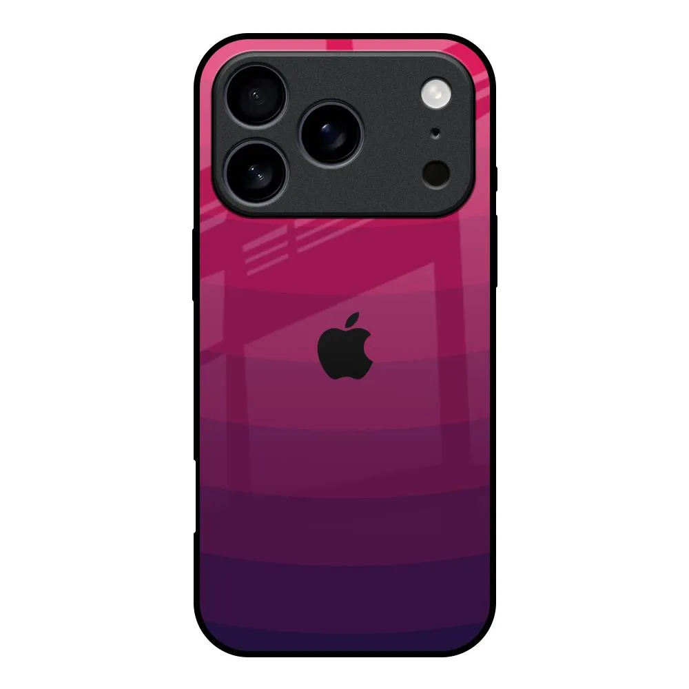 Flexible Detail Design Comfort Finish Wavy Pink Pattern Glass Case for iPhone 17 Pro