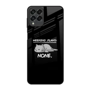 Luxury Pattern Soft touch layer Weekend Plans Glass Case for Samsung Galaxy M53 5G