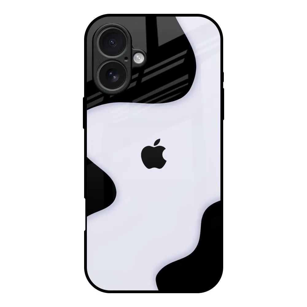 Magnetic Mount Resistant Layer Wheat Cream Wavy Glass Case for iPhone 17