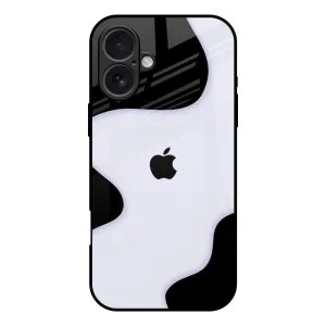 Magnetic Mount Resistant Layer Wheat Cream Wavy Glass Case for iPhone 17