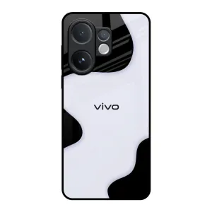 Artistic Design Wheat Cream Wavy Glass Case for Vivo V60 5G