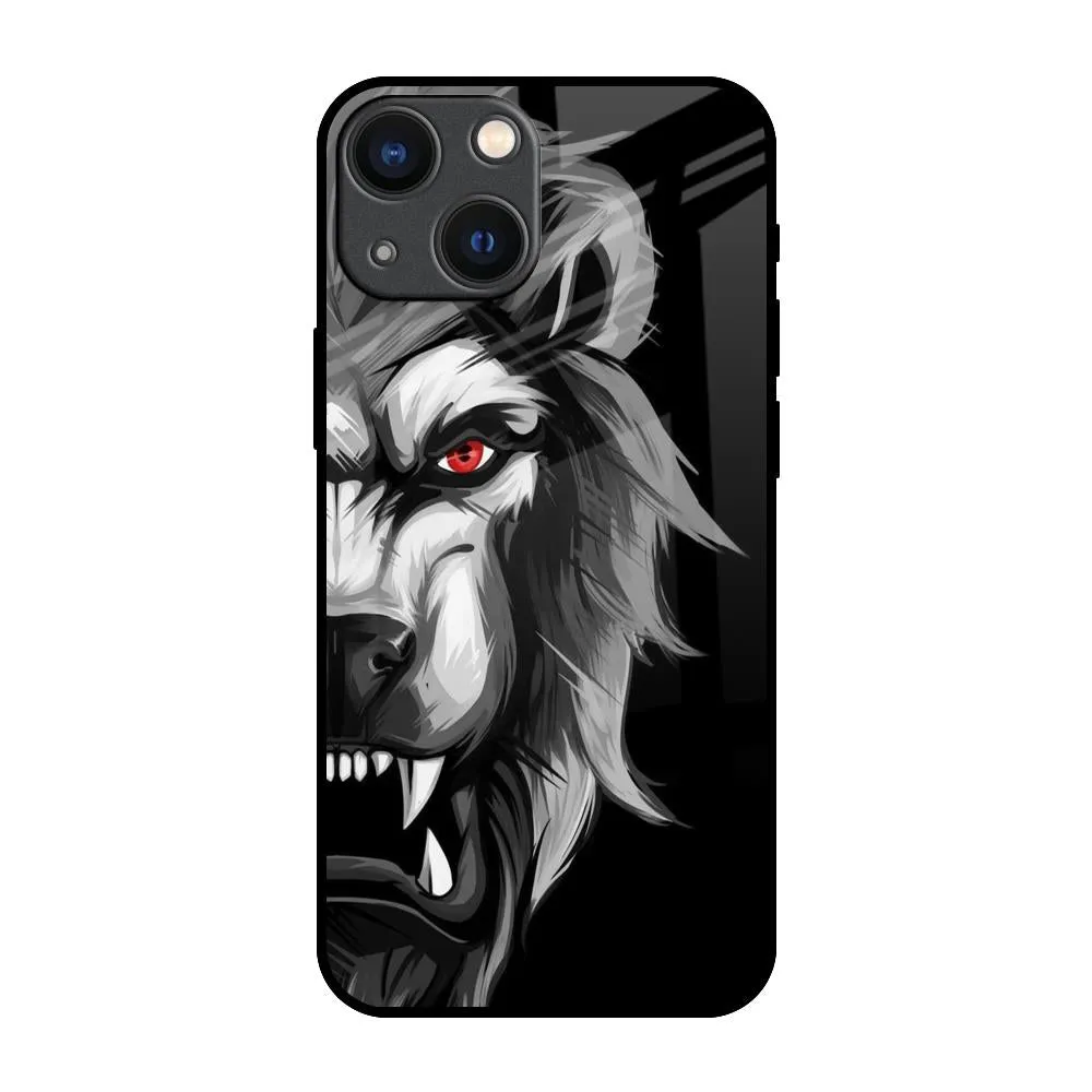 Wild Lion Glass Case for iPhone 14 Plus Comfort Style Protective Shell Design