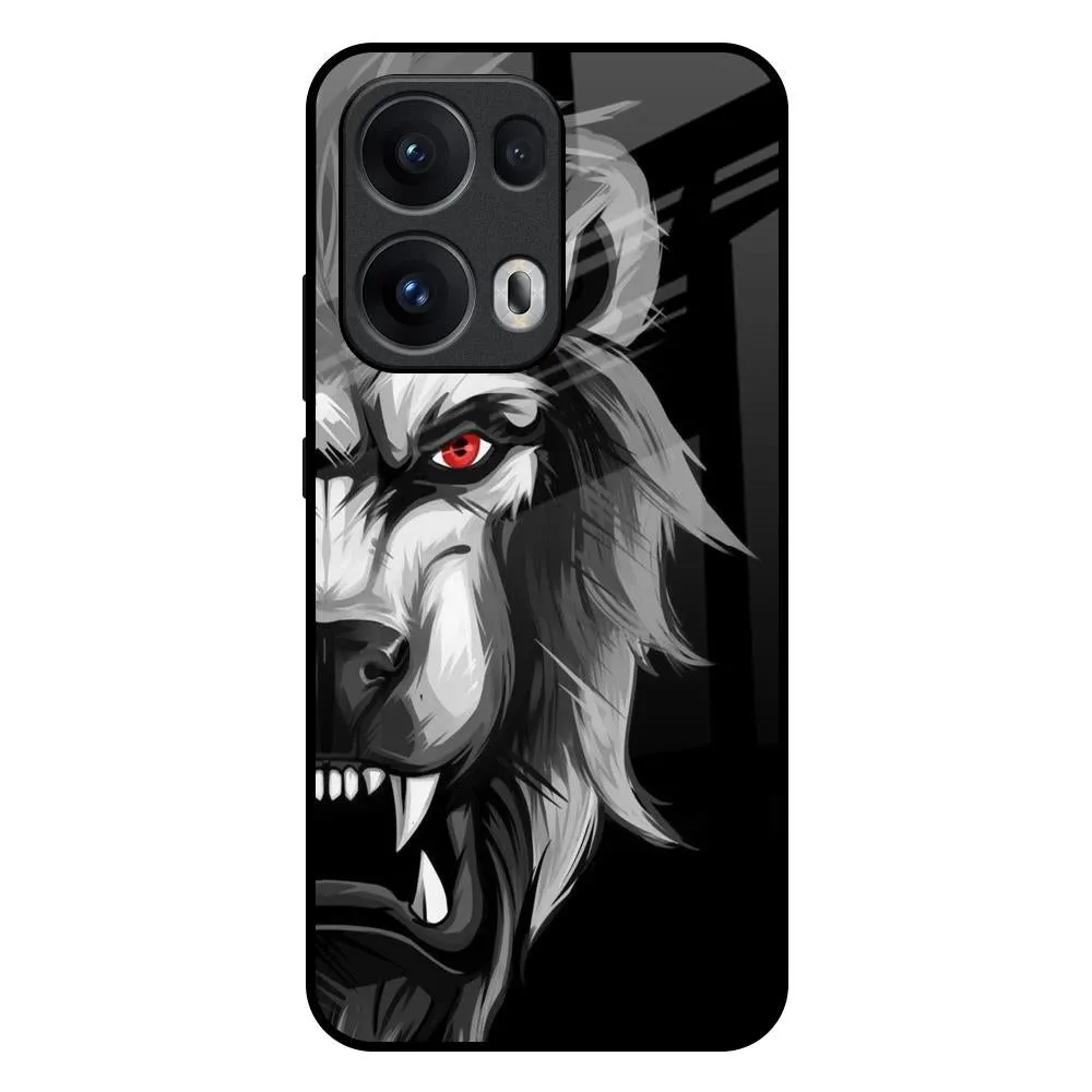 Wild Lion Glass Case for Oppo Reno13 Pro 5G Vibrant Colors