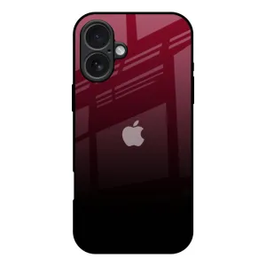 Wine Red Glass Case For iPhone 17 Stylish Layer Texture