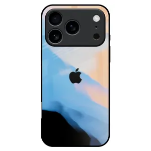 Hybrid Surface Layer Winter Mountain Glass Case for iPhone 17 Pro Max