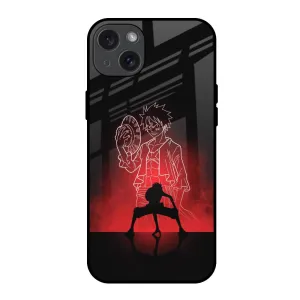 Creative Texture Soul Of Anime Glass Case for iPhone 15 Plus