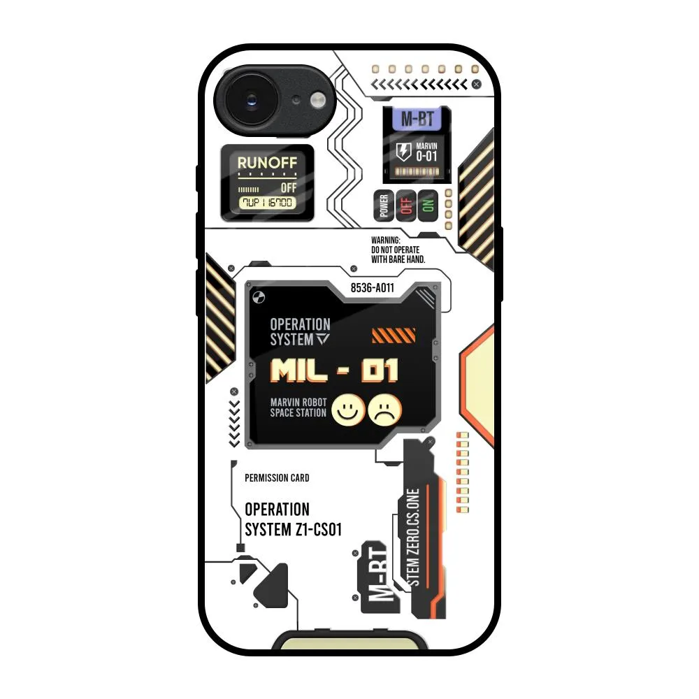 Clear Protection Tech Display Glass Case for Apple iPhone 16e