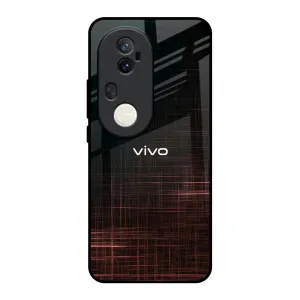 Wooden Mat Glass Case for Vivo T4 Ultra 5G Modern Layer