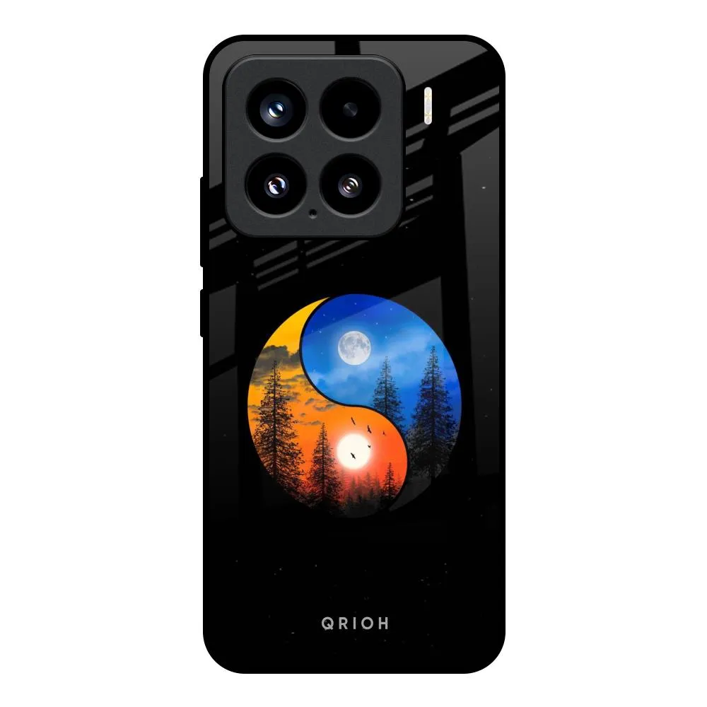 Creative Artwork Yin Yang Balance Glass Case for Mi 15 5G